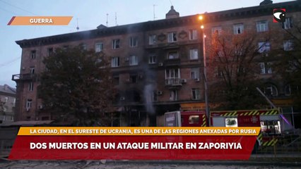 Dos muertos en un ataque militar en Zaporiyia