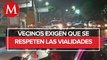 Vecinos denuncian mal uso de la vía de transporte público en la alcaldía Álvaro Obregón