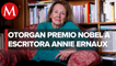 El mundo celebra a Annie Ernaux, ganadora del Premio Nobel de Literatura 2022