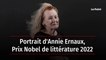 Portrait d'Annie Ernaux, prix Nobel de la littérature 2022