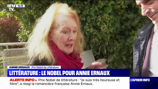 Je suis très heureuse et fière : Annie Ernaux réagit après avoir remporté le prix Nobel de littérature