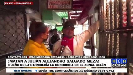 ¡Matan y posteriormente asaltan! a carnicero en la Col. Monseñor Fiallos de la capital