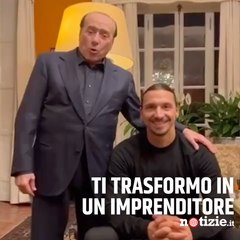 Ibrahimovic a casa di Berlusconi: "Sono qui per insegnargli a giocare calcio"