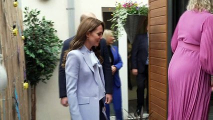 William and Kate visit suicide prevention charity