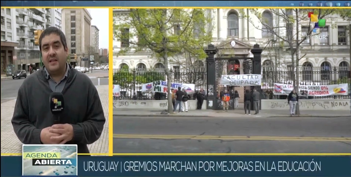 Uruguay afronta tercer día de huelga por mejoras educacionales
