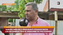 Garupá: niña de 6 años murió atrapada entre los escombros tras el derrumbe de una vivienda