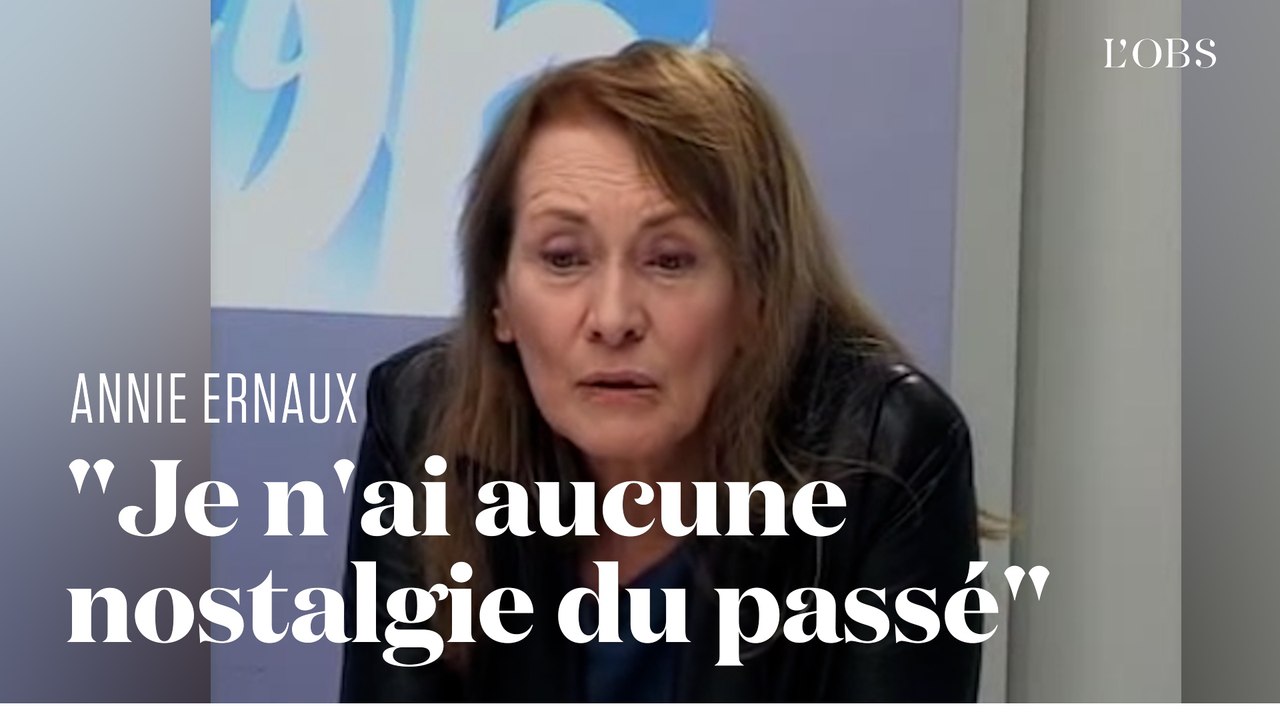 Quand Annie Ernaux, Nobel de littérature, expliquait à "l'Obs" son travail d'écriture