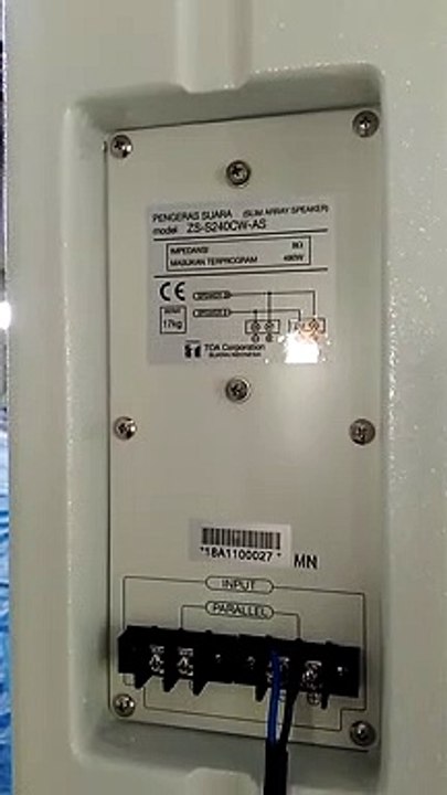 TOA Slim Array speaker ZSS240CW jilid 2