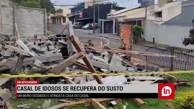 Por um milagre de Deus que escapamos , diz idoso após muro desabar