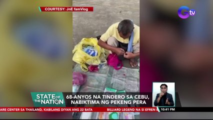 68-anyos na tindero sa Cebu, nabiktima ng pekeng pera | SONA