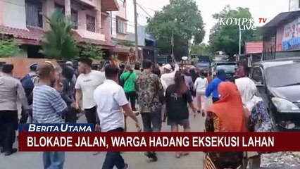 Tolak Rumah dan Tanahnya Dieksekusi, Puluhan Warga Mamajang Blokade Jalan Petugas PN Makassar!
