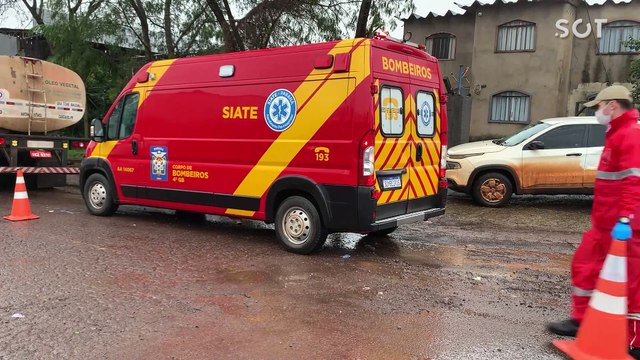 Motociclista fica ferido após colisão de trânsito no Bairro Cataratas