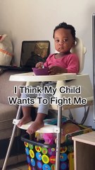 Dad is pretty sure his kid wants to fight him