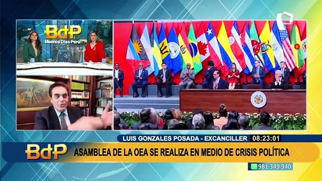 Gonzales Posada sobre Asamblea de la OEA: está organizado para darle blindaje político a Castillo