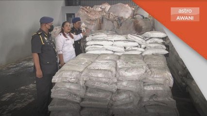 KPDNHEP | 500 tan gula, baja subsidi bernilai RM4.5 juta dirampas