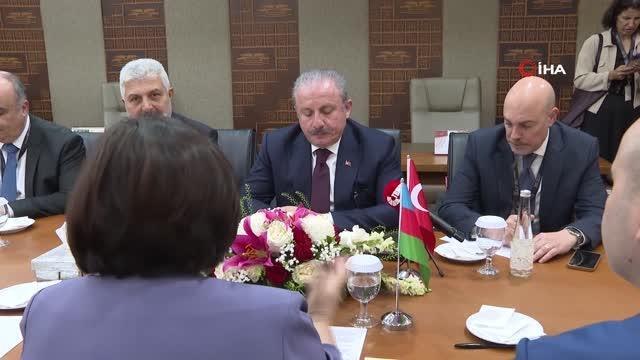 TBMM Başkanı Şentop, Azerbaycan Milli Meclis Başkanı Gafarova ile görüştü