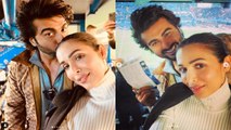 Malaika Arora Arjun Kapoor London के Stamford Stadium में लड़ाते दिखे इश्क, देखा Football Match!