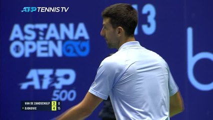 Astana - Djokovic s'impose sans difficulté face à Van De Zandschulp