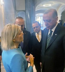 Cumhurbaşkanı Erdoğan İsveç Başbakanı Andersson ile görüştü