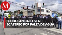 Bloqueo de vecinos por falta de agua en Ecatepec, Estado de México