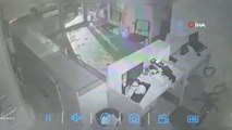 Maltepe'de iş yerine giren hırsız kamerada