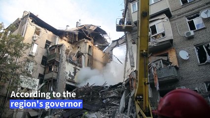 Russian strikes tear through residential buildings in Zaporizhzhia