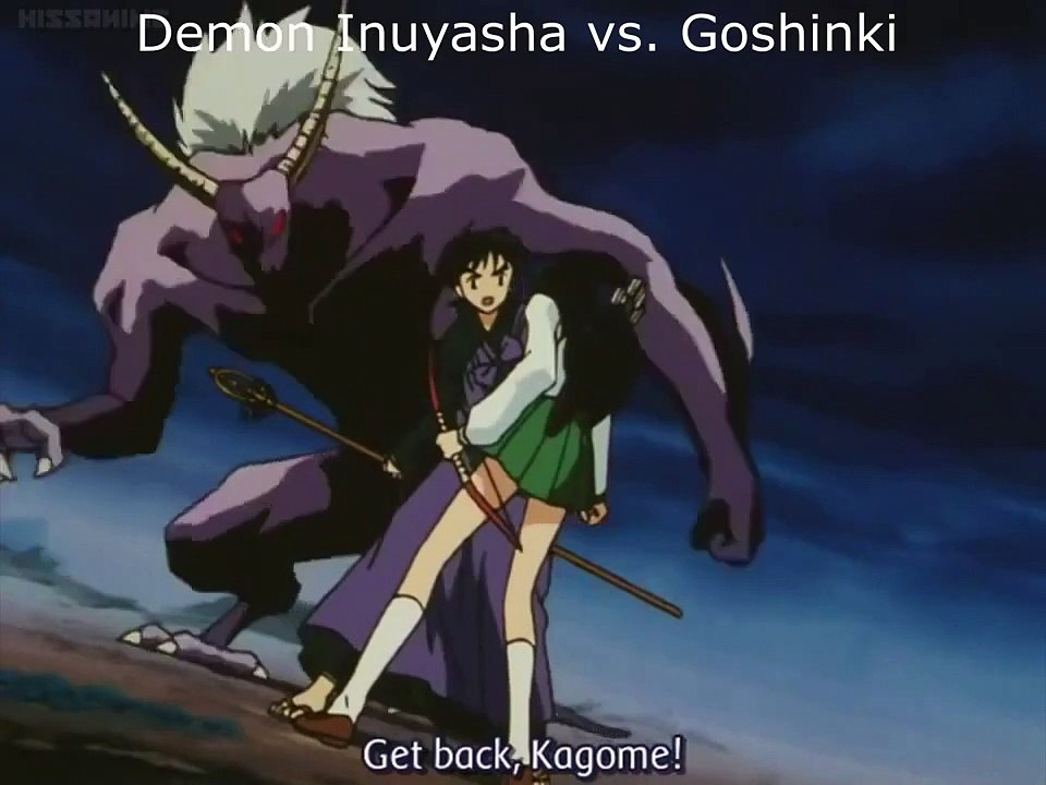 The first time InuYasha transform into his demon form