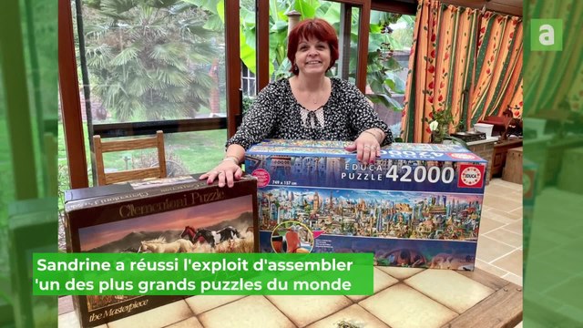 Une Leuzoise a réalisé l'un des plus grands puzzles géants du monde