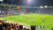 Sturm Graz - Lazio, la squadra sotto al settore ospiti al triplice fischio