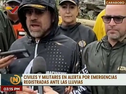 Gobernación del edo. Carabobo se despliega para atender daños causados por las fuertes lluvias