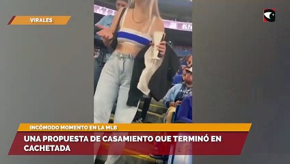 Una propuesta de casamiento que terminó en cachetada