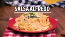 Cómo preparar cremosa salsa alfredo con solo 4 ingredientes