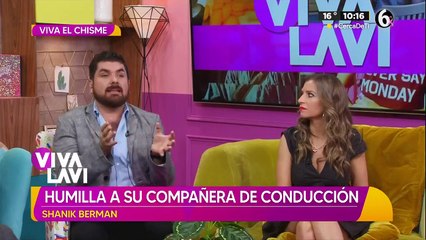 Shanik Berman humilla a su compañera de conducción