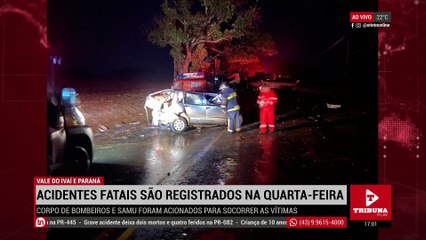 Cinco pessoas morrem após acidentes em rodovias do Paraná