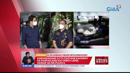 Karagdagang CCTV footage kaugnay sa pagpaslang kay Percy Lapid, hawak na ng pulisya | UB