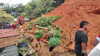 El interminable trancón que se formó por derrumbe en la vía Buga - Buenaventura