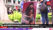 Nos cimbró la tierra con el asesinato de Esmeralda: Colectivo realiza homenaje en el Zócalo