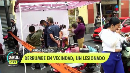 Derrumbe en vecindad de la CDMX deja un lesionado