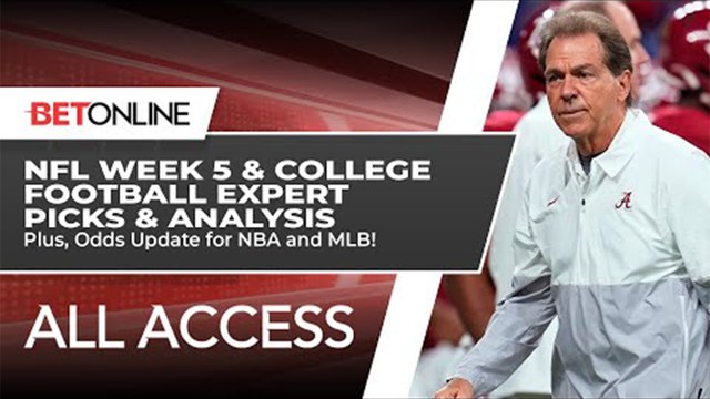 NFL Week 5 & NCAAF Week 6 Expert Predictions | Odds Update for Heisman, NBA & MLB! | BetOnline