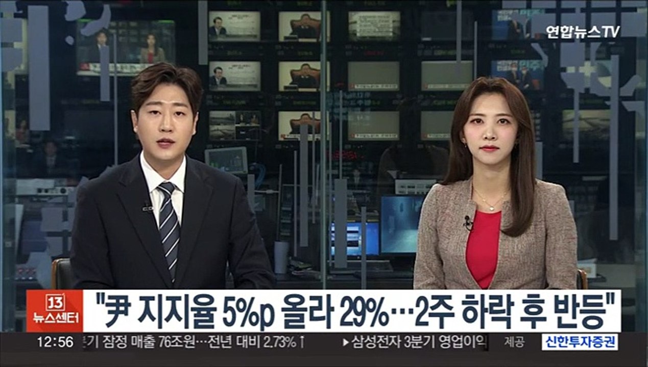 한국갤럽 "윤대통령 지지율 5%p 올라 29%…2주 하락 후 반등"