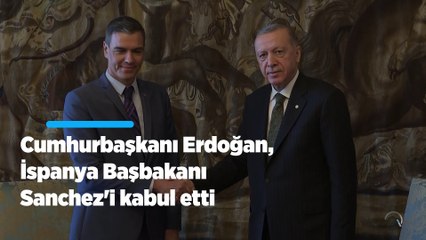 Cumhurbaşkanı Erdoğan, Prag'da İspanya Başbakanı Sanchez'i kabul etti