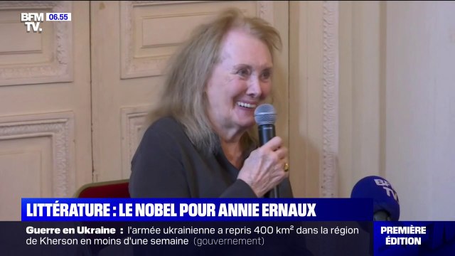 Annie Ernaux, première écrivaine française à recevoir le prix Nobel de littérature
