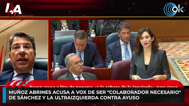 Rocío Monasterio y Pedro Muñoz Abrines se lanzan graves acusaciones tras el choque PP-Vox en la Asamblea