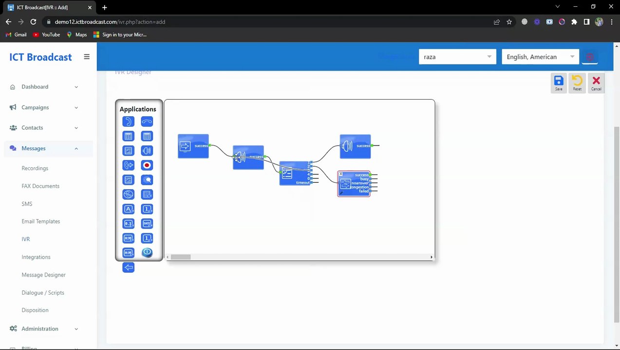 How to create an IVR Campaign in ICTBroadcast || Predictive Dialer Software