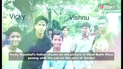 VIRAL ALERT! Old picture of Shah Rukh Khan and young Vicky Kaushal from the sets of ‘Asoka’