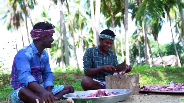MUTTON BONE MARROW | Chettinad Mutton Bone Marrow Cooking and Eating in Village | Mutton Recipes