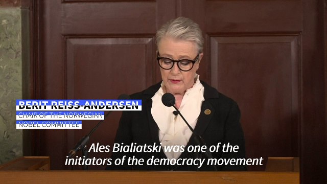 Norwegian Committee chair describes Nobel Peace Prize joint winners