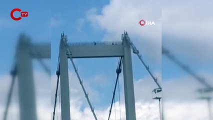 15 Temmuz Şehitler Köprü üstünde intihar girişimi