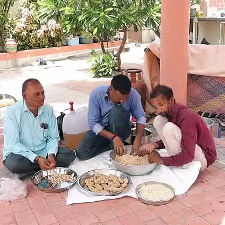 Ladoo making