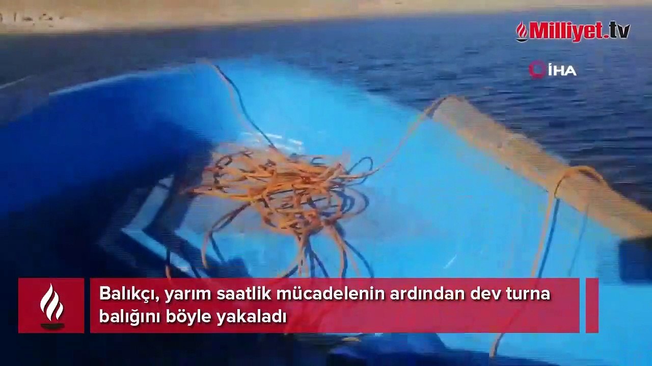 Dev turnayı olta ile tuttu